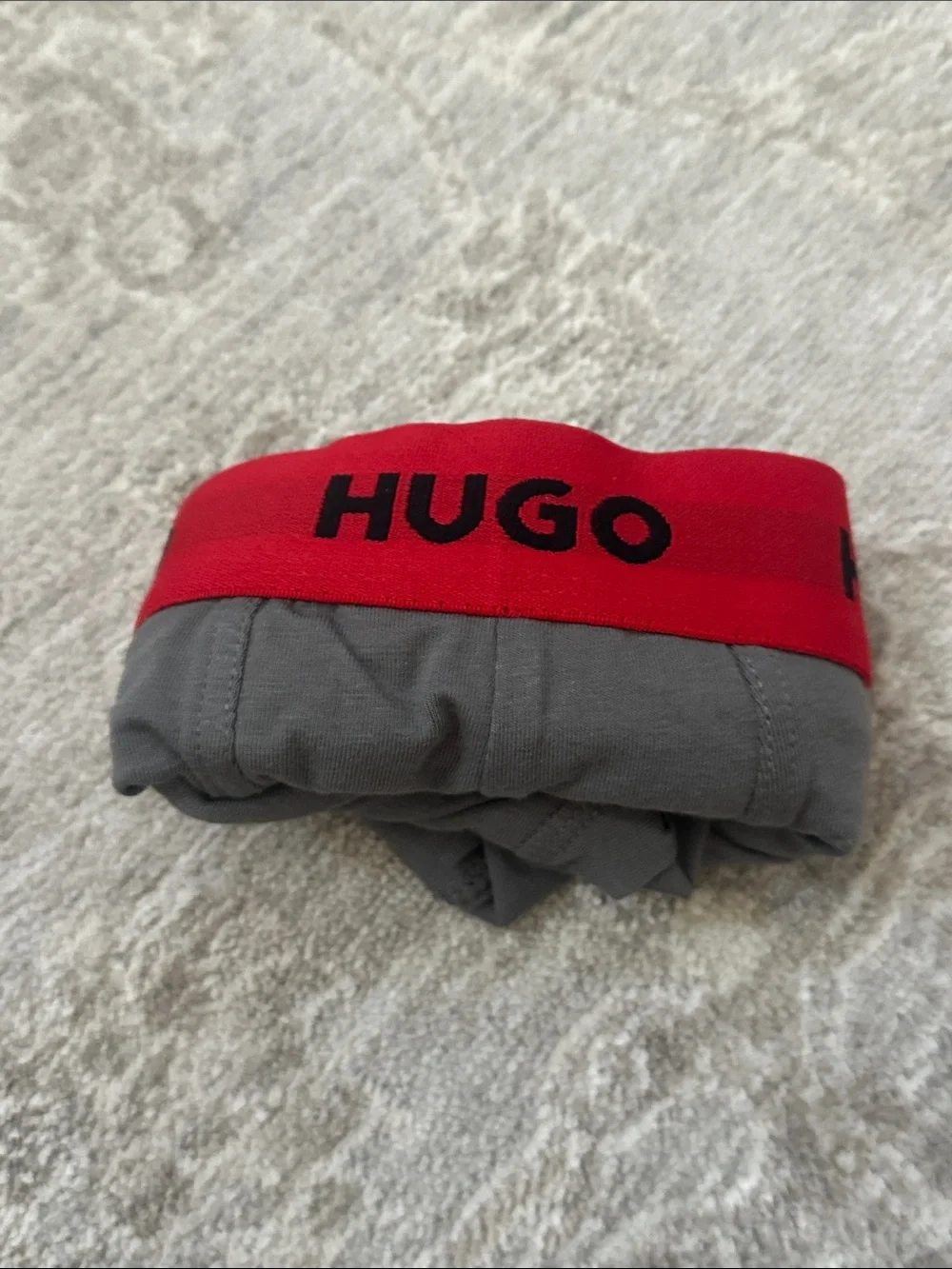 HUGO Men’s Medium Triplet Pack Trunks Boxer with red Branded Waistband. NWT’s.